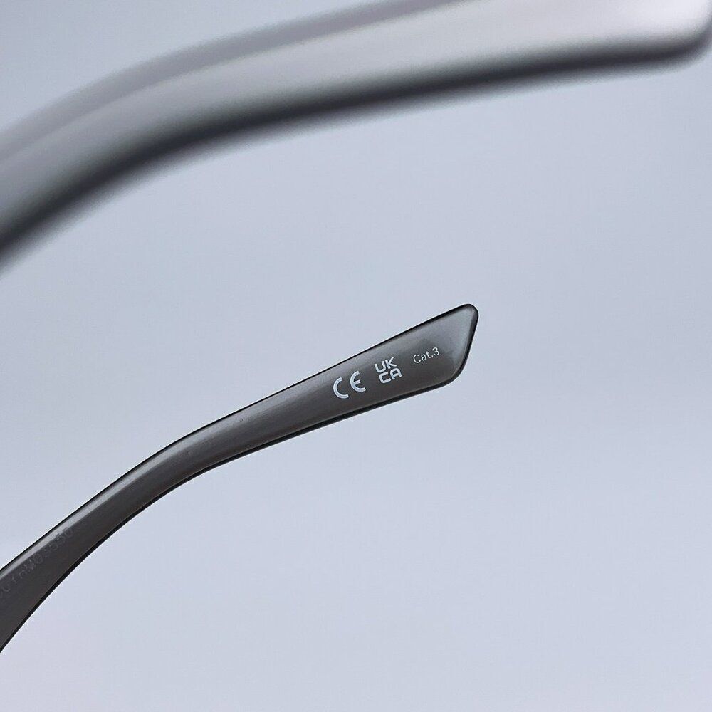 SALE! NEW Balenciaga BB0046S 006 Silver Mirrored Square Cat Eye Women Sunglasses - Picture 9 of 11